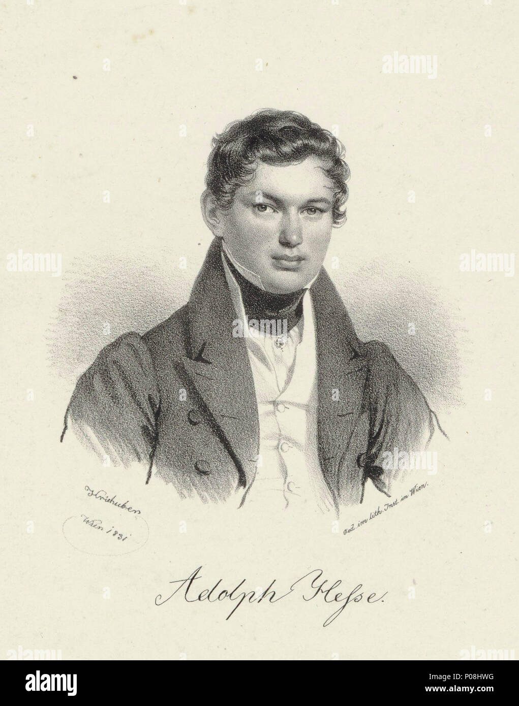. Dargestellte Person: Adolph Friedrich Hesse. 1831 267 Adolf Hesse Stockfoto