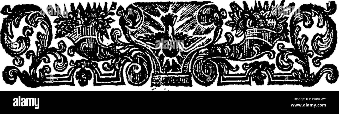 . Englisch: Fleuron aus Buch: ein Brief von Herrn Dodwell, worin alle Argumente in seinem briefroman Diskurs gegen die Unsterblichkeit der Seele sind besonders beantwortet, und das Urteil der Väter über diese Angelegenheit wirklich vertreten. Zusammen mit einer Verteidigung der ein Argument zum Einsatz in den oben genannten Schreiben an Herrn Ingram, der Immaterialität und natürlichen Unsterblichkeit der Seele zu beweisen. In vier Briefe an die autorisierten r einiger Erläuterungen, &c. Zu dem wird hinzugefügt, einige Überlegungen zu diesem Teil ein Buch namens Amyntor, die an die Schriften der Primitiven Väter bezieht, und die Canon Stockfoto