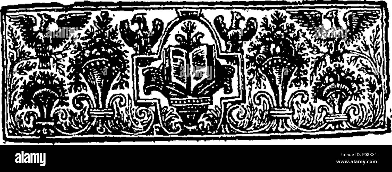 . Englisch: Fleuron aus Buch: ein Brief von Herrn Dodwell, worin alle Argumente in seinem briefroman Diskurs gegen die Unsterblichkeit der Seele sind besonders beantwortet, und das Urteil der Väter über diese Angelegenheit wirklich vertreten. Zusammen mit einer Verteidigung der ein Argument zum Einsatz in den oben genannten Schreiben an Herrn Ingram, der Immaterialität und natürlichen Unsterblichkeit der Seele zu beweisen. In vier Briefe an die autorisierten r einiger Erläuterungen, &c. Zu dem wird hinzugefügt, einige Überlegungen zu diesem Teil ein Buch namens Amyntor, die an die Schriften der Primitiven Väter bezieht, und die Canon Stockfoto