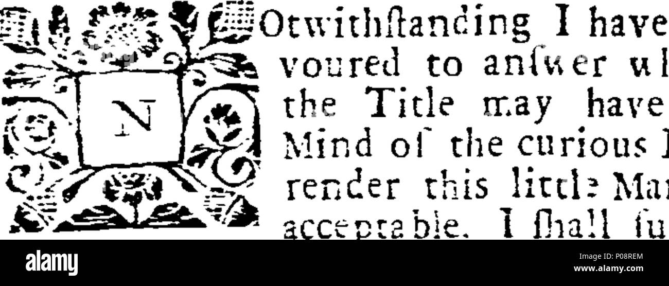 . Englisch: Fleuron aus Buch: Eine mathematische Miscellany: in vier Teile. I. Ein Essay auf die wahrscheinliche Lösung des 45 surprizing Paradoxien in Gordon's Geographie. Ii. Fifty-Five neue und erstaunliche Paradoxien, einige in Vers, einige in Prosa, mit ihren Lösungen. Iii. Antworten auf die Hundert arithmetische Probleme, Unbeantwortet in Hill's Arithmetick, und Alexander's Algebra. Iv. Sonstige Vorschriften über die Bildung von Aenigma, Fragen, die Lehre von der Finsternisse, von Pendeln, die Gleichung von Zeit, über Ostern, &c. Durch ein Liebhaber des mathematicks. 130 Eine mathematische Miscellany - in vier Stockfoto