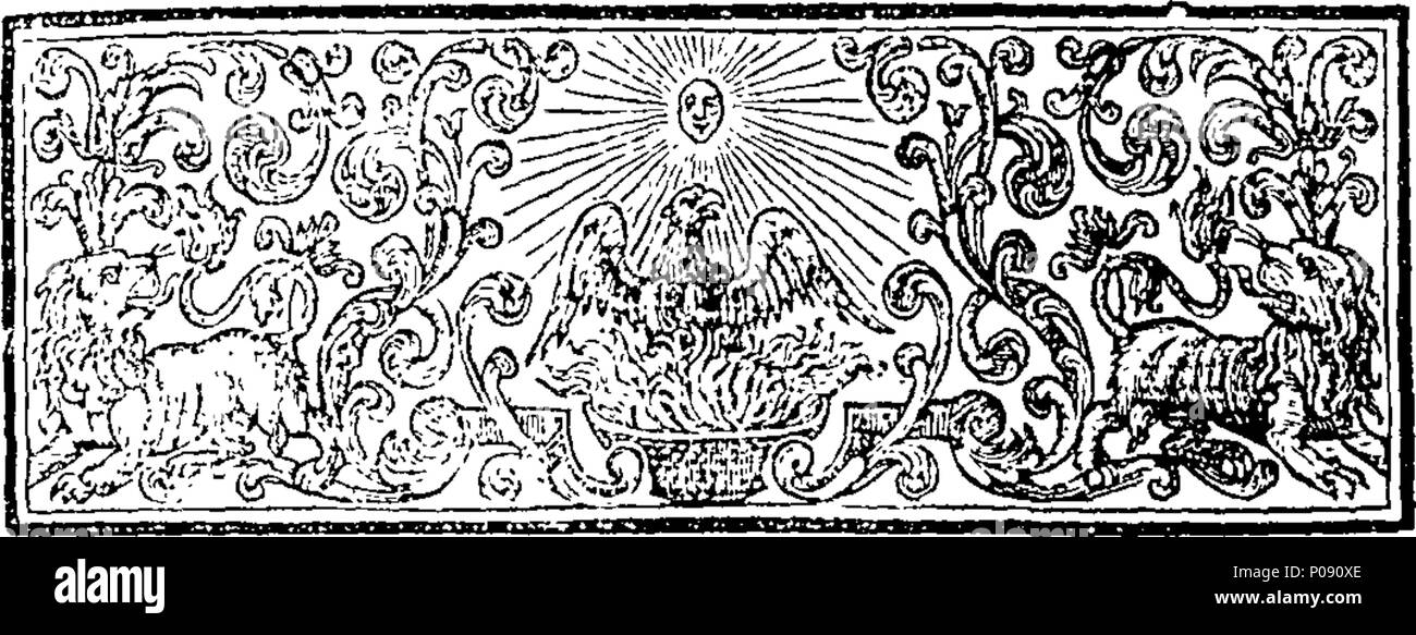 . Englisch: Fleuron aus Buch: Eine neue Ballade, inscrib zu Polly Peachum. Nach der Melodie der hübschen Papagei sagen. Von dem Autor der Leheup der Ballade. 144 Eine neue Ballade, inscrib zu Polly Peachum Fleuron N 005336-3 Stockfoto