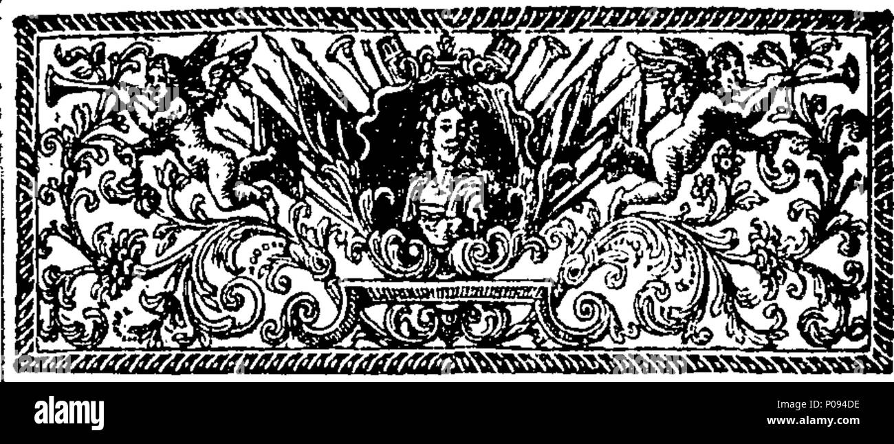 . Englisch: Fleuron aus Buch: Ein Meister - Schlüssel für das Papsttum. In fünf Teilen. Teil I enthält eine Entdeckung der geheimen Praktiken des säkularen und regulären römischen Priester in ihren Ohrenbeichte. Teil II. Eine Kopie der jährlichen des Papstes Stier der Ablässe und die Vergebung der Sünden, für alle diejenigen, die in den Krieg gegen die Feinde der römischen Religion dienen. Die Erklärung der Stier, der mit einigen Erläuterungen. Teil III. Ein Konto der Massen, Privileg "Altäre, Transsubstantiation, und das Fegefeuer, und die Mittel, die Priester, das Volk zu täuschen. Teil IV. Der Inquisi Stockfoto