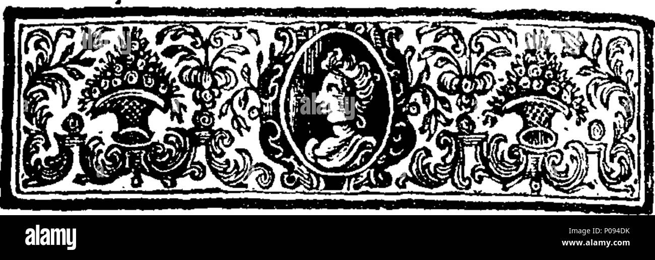 . Englisch: Fleuron aus Buch: Ein Meister - Schlüssel für das Papsttum. In fünf Teilen. Teil I enthält eine Entdeckung der geheimen Praktiken des säkularen und regulären römischen Priester in ihren Ohrenbeichte. Teil II. Eine Kopie der jährlichen des Papstes Stier der Ablässe und die Vergebung der Sünden, für alle diejenigen, die in den Krieg gegen die Feinde der römischen Religion dienen. Die Erklärung der Stier, der mit einigen Erläuterungen. Teil III. Ein Konto der Massen, Privileg "Altäre, Transsubstantiation, und das Fegefeuer, und die Mittel, die Priester, das Volk zu täuschen. Teil IV. Der Inquisi Stockfoto