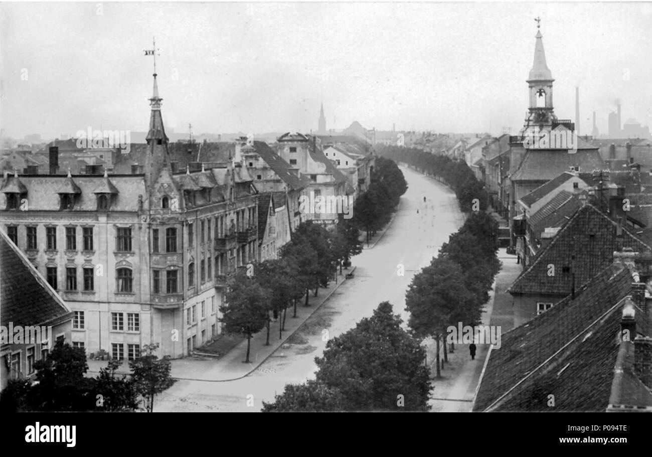 . Eine Straße in Tilsit. um 1910. name verloren 100 Tilsiter Straße Stockfoto
