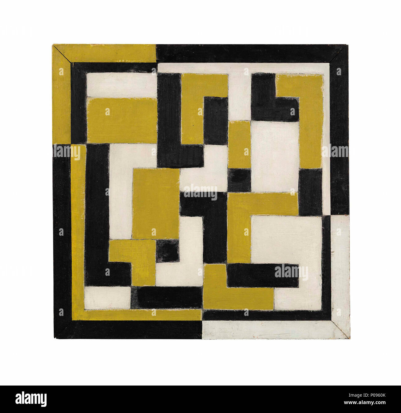 . Français: Zusammensetzung est un tableau réalisé en 1917-1918 de (31,1 x 31,1 cm. . 9. April 2013, 15:54:59. Theo van Doesburg (1883-1931) 99 Theo van Doesburg - Zusammensetzung - ca. 1917-1918 - 001 Stockfoto