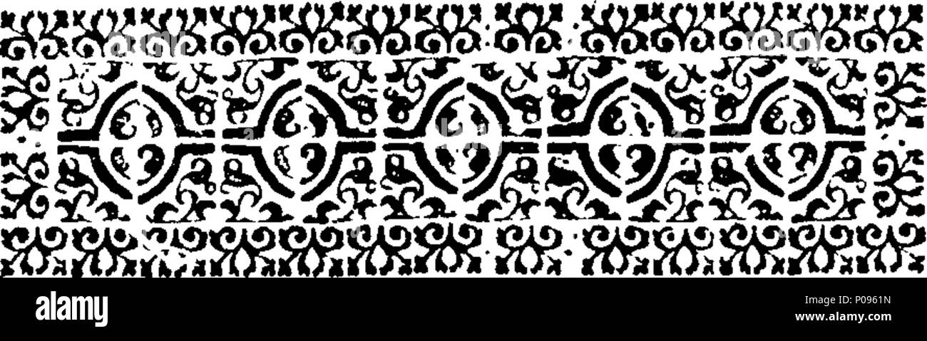 . Englisch: Fleuron aus Buch: eine angenehme Beschreibung der Benwel Dorf in der Grafschaft Northumberland. Intermix "mit mehreren umleiten Vorfälle, sowohl Ernste und Komische. In zwei Bücher unterteilt. Q. Z spät Niemand der Oxon. 133 Eine angenehme Beschreibung der Benwel Dorf in der Grafschaft Northumberland Fleuron T 064533-2 Stockfoto