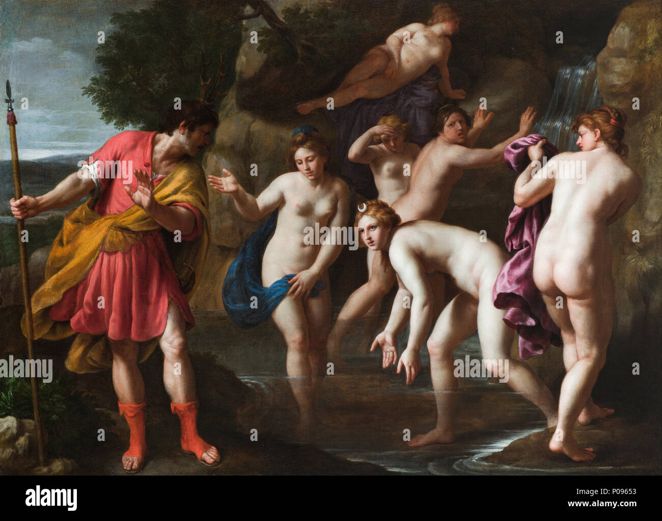 . Englisch: Diana und Actaeon. 1600 277 Alessandro Turchi - Diana und Actaeon - Google Kunst Projekt Stockfoto