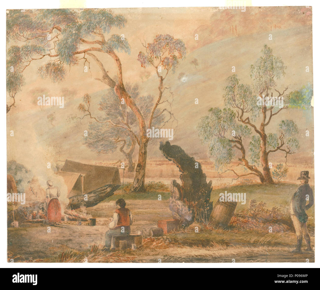 . Englisch: Aquarell von Cox's Pass, von John Lewin. . 18 April 2013, 02:43:29. John lewin 1 Cox's Pass eine 303011 u Stockfoto