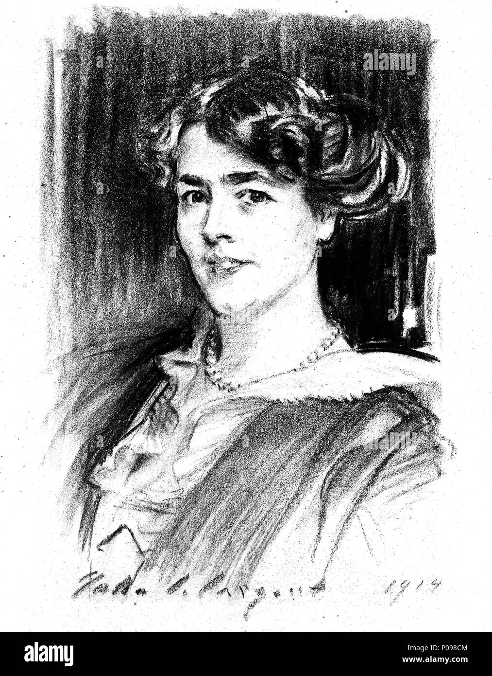 Lilian Elisabeth Michaelis, von John Singer Sargent. Vor 1925. John Singer Sargent (1856-1925) 4 Frau Michaelis 00 Stockfoto