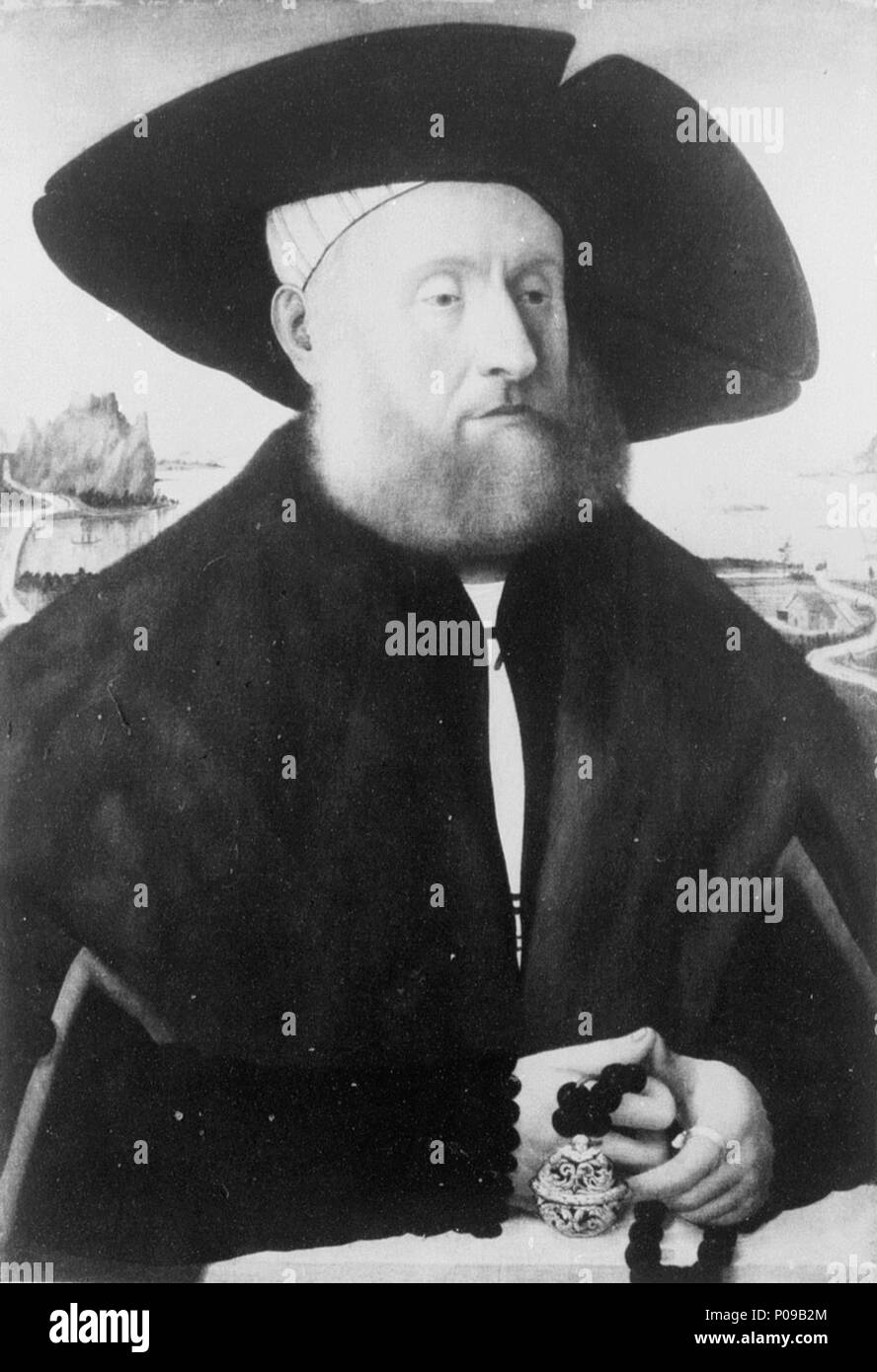 . Porträt eines Mannes. 1534/1566 283 Amberger - Porträt eines Mannes Stockfoto