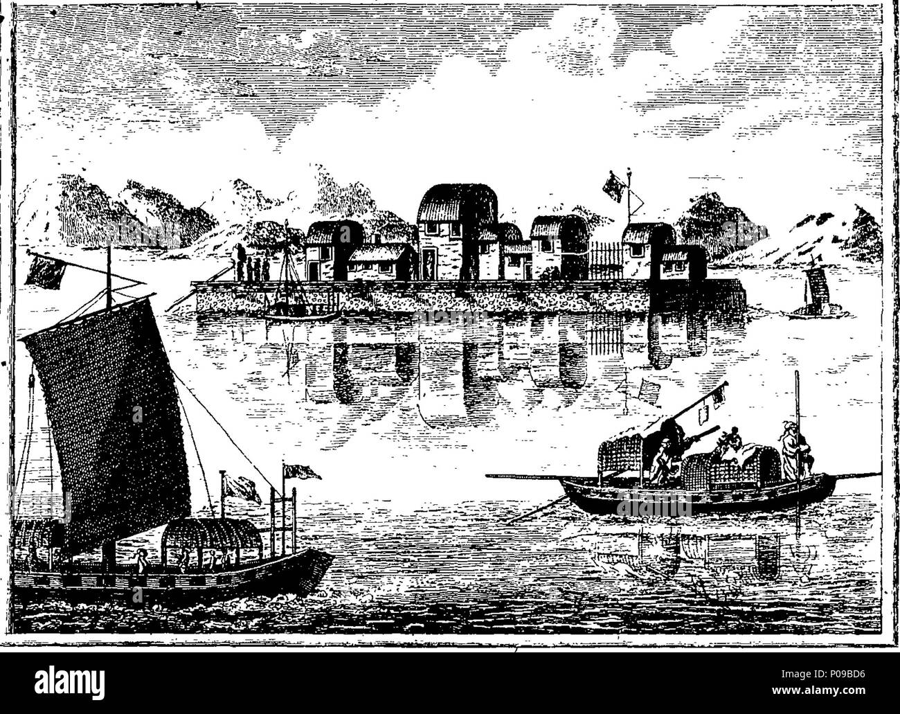 . Englisch: Fleuron aus Buch: ein neues und umfassendes System von Geographie. Mit einer vollständigen, genauen, authentisch und interessante Rechnung und Beschreibung von Europa, Asien, Afrika und Amerika; ... Von Charles Theodore Middleton, Esq., die von mehreren Kollegen unterstützt... 142 ein neues und umfassendes System von Geographie Fleuron T 132842-10 Stockfoto