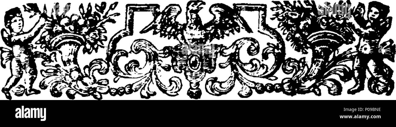 . Englisch: Fleuron aus Buch: Eine neue und einfache Anleitung für die Verwendung der Lehrmittel; und die Grundlagen der Geographie. Worin das Wissen des Himmels und der Erde ist leicht gemacht zu den gemeinsten Kapazität: Erstens, indem Sie eine kurze und prägnante Darstellung der vier Quartale der Welt, mit den Abstand und die Situation der am meisten Hauptinseln und der Orte, die durch die Lösung von 70 nützliche Probleme in Geographie, Astronomie, Navigation, &c. In vertraute Dialoge geschrieben, um es einfacher, angenehmer und Umleitung auf den Lernenden: Mit einigen Bemerkungen zu Herrn Neale Patent Kugeln zu rendern. Stockfoto