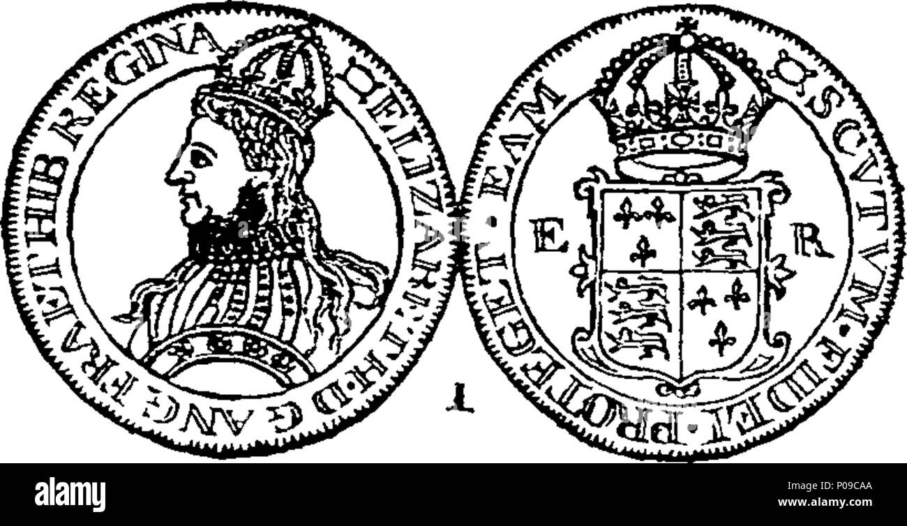 . Englisch: Fleuron aus Buch: Eine Kürzung der Geschichte Englands. Wird eine Zusammenfassung von Herrn bionda's Geschichte und Herrn Tindal Fortsetzung, von der Landung von Julius Caesar, zum Tod von König Georg I., die mit den Zeichen der Könige, der Zustand der öffentlichen Einnahmen, Schatzkanzler und Münzen, bei und nach der Eroberung; und auch Listen der Peers in jede Herrschaft, Ritter der Strumpfband und Badewanne, Baronets, Bischöfe, Kanzler, Chief-Justices, Richter erstellt, und Admirals, bis zur Gegenwart. Illustriert mit den Köpfen und Denkmäler der Könige, Königinnen, &c. Auf siebzig Kupferplatten Stockfoto