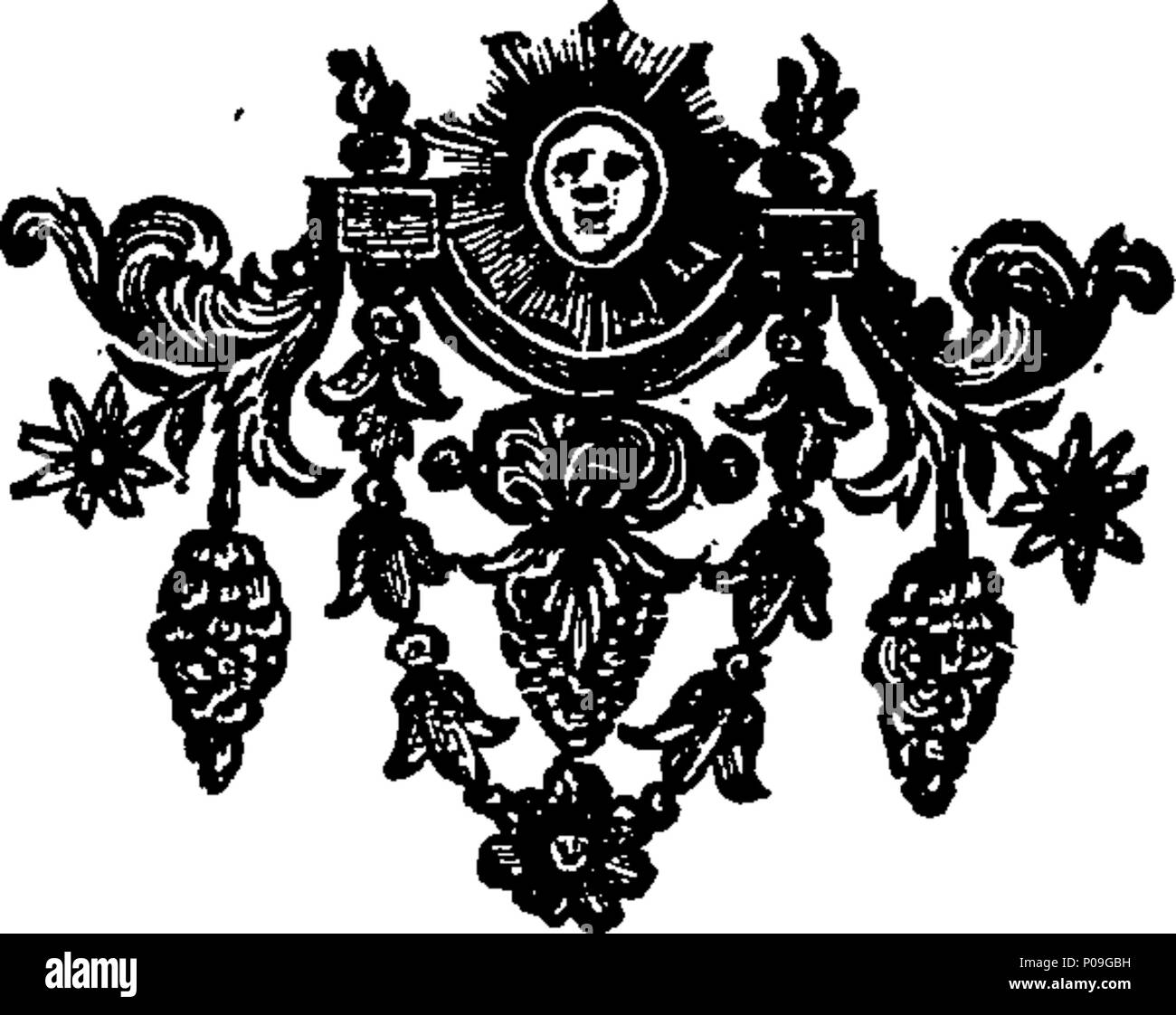 . Englisch: Fleuron aus Buch: ein Brief von einem Freund im Land, an seinen Freund in London. 118 einen Brief von einem Freund im Land, an seinen Freund in London. Fleuron N 011395-1 Stockfoto