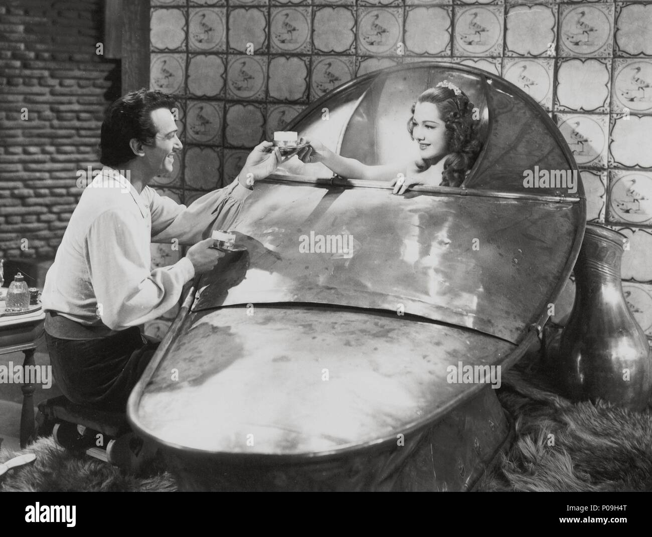 Original Film Titel: Exil. Englischer Titel: das Exil. Regisseur: Maximilian Oppenheimer. Jahr: 1947. Stars: DOUGLAS JR. FAIRBANKS; Maria Montez. Credit: FAIRBANKS CO/Universal/Album Stockfoto