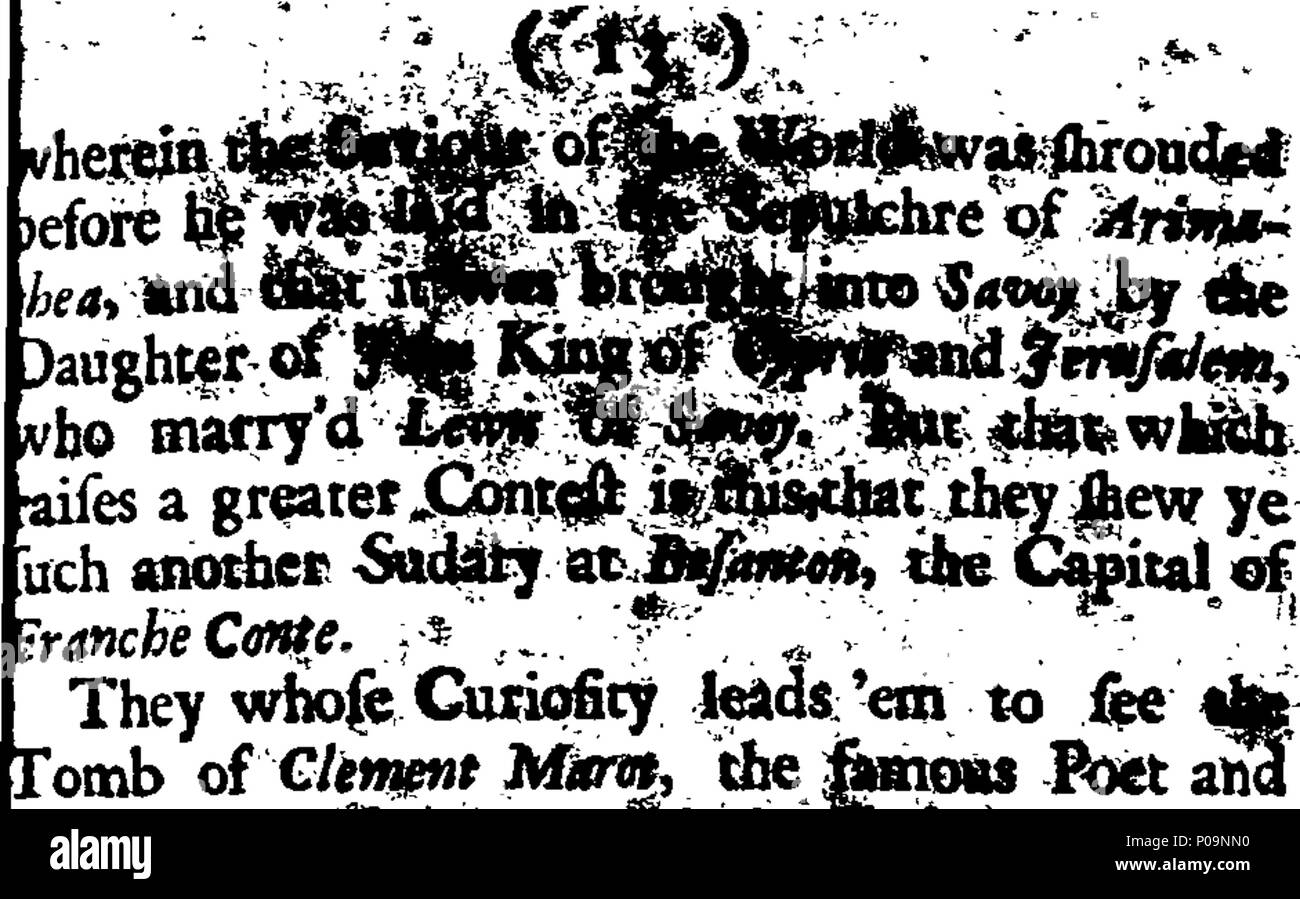 . Englisch: Fleuron aus Buch: Einen neuen Account von Italien. Mit der Beschreibung von allen Ländern, die verschiedenen Verfassungen, unter mehreren souveränen Fürsten und Staaten, ihre Stärke, Reichtum, Umsatz, den Handel und die Münzen, die Kuriositäten, Raritäten, und die Wunder und die Bräuche, Sitten, und Handel der Menschen. Zusammen mit einer bestimmten Beschreibung von Rom, Venedig, Genua, Millain, und alle andere sehenswerte Städte. 138 Ein neues Konto von Italien Fleuron T 146570-1 Stockfoto