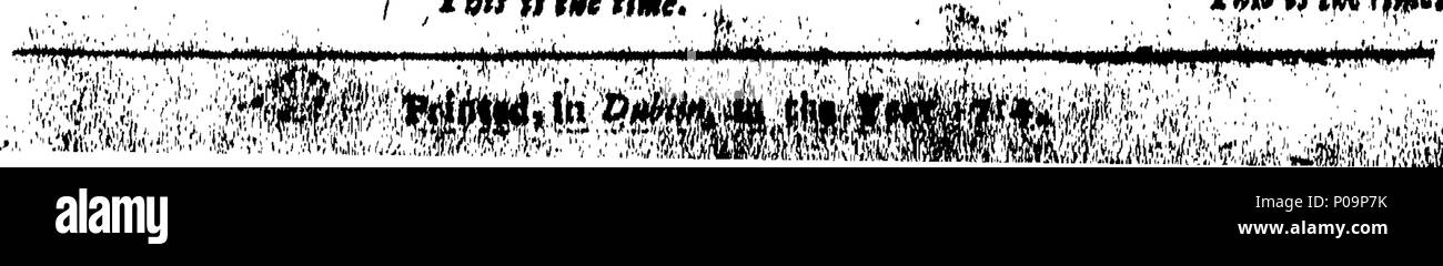 . Englisch: Fleuron aus Buch: Alle Endlich; oder, Sehen, wer im Unrecht ist, 280 Alle Endlich; oder, Sehen, wer im falschen wurde, Fleuron T 202946-1 wurde Stockfoto