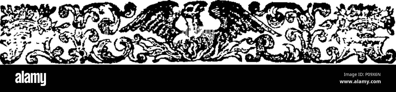 . Englisch: Fleuron aus Buch: Ein Bericht über die Expedition von der britischen Flotte nach Sizilien, in den Jahren 1718, 1719 und 1720. Unter dem Kommando von Sir George Byng, Bart. (Danach Viscount Torrington) Admiral und Oberbefehlshaber der Seiner Majestät davon abzulenken, und Seine Majestät Beauftragte und Bevollmächtigte der mehrere Fürsten und Staaten von Italien. Von Admiral's Handschriften gesammelt und andere originelle Beiträge. 290 Ein Konto der Expedition von der britischen Flotte nach Sizilien, in den Jahren 1718, 1719 und 1720 Fleuron T 072820-3 Stockfoto