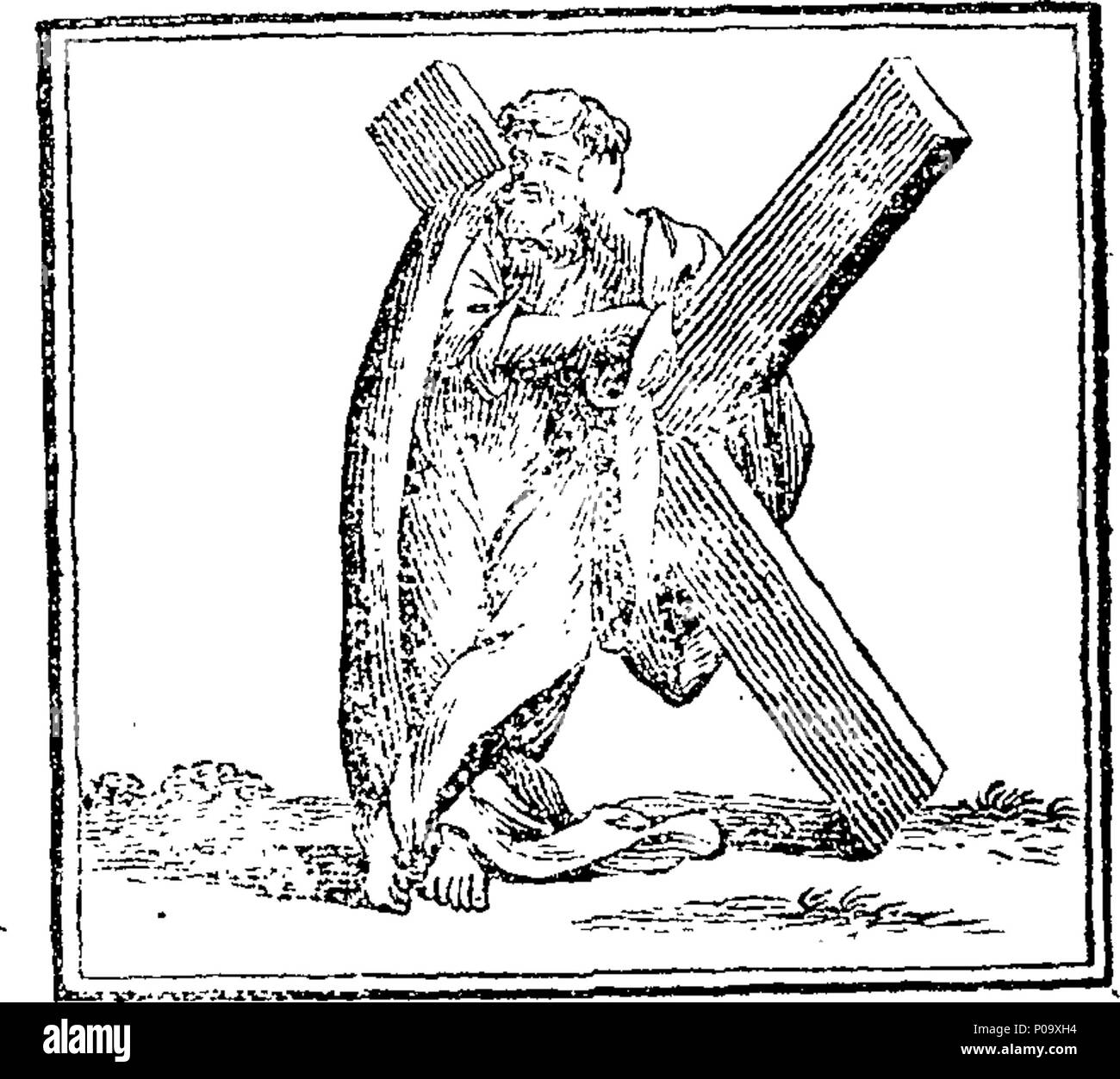 . Englisch: Fleuron aus Buch: Eine Neue hieroglyphical Bibel für die Unterhaltung & Einweisung der Kinder; Eine Auswahl der nützlichsten und interessantesten Erzählungen; (biblisch angeordnet) von der Genesis bis zur Offenbarung. Mit vertrauten Figuren verziert, & markantes Wahrzeichen elegant eingraviert. Das Ganze ist eine Skizze des Lebens unserer Heiligsten Erlöser hinzugefügt, der heiligen Apostel & C. 151 Eine Neue hieroglyphical Bibel zur Unterhaltung und Belehrung der Kinder; Eine Auswahl der nützlichsten Lehren Fleuron T 168846-52 Stockfoto