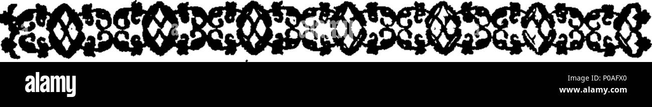 . Englisch: Fleuron aus Buch: Ein Konto von der bemerkenswerten Kometen, deren Erscheinen am Ende dieser für das laufende Jahr 1757 erwartet wird, oder Anfang 1758: Mit der furchtbaren Auswirkungen, die möglicherweise durch in der Nähe Ansatz in der Umlaufbahn der Erde geschehen. Ebenfalls Bemerkungen zu den beiden anderen bemerkenswerten Kometen, von denen erwartet wird, dass in den Jahren 1789, 2255 zu erscheinen. Das Ganze illustriert mit Reflexionen über die allgemeine Feuersbrunst, &c. &C. 292 Ein Konto der bemerkenswerten comet Fleuron T 221188-3 Stockfoto