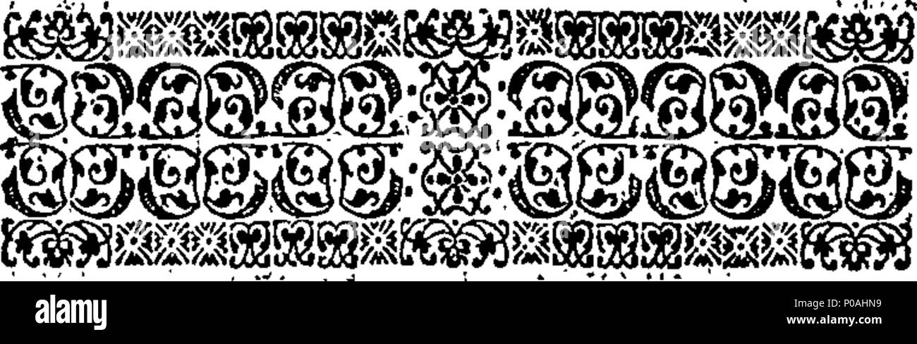 . Englisch: Fleuron aus Buch: Eine genaue Beschreibung der Newgate. Mit dem Rechte, Privilegien, Vergütungen, Gebühren, Abgaben und Zölle. Zusammen mit einer Parallelen zwischen dem Master Schuldner Seite der sagte, Gefängnis, und die verschiedenen Schwämmen - Häuser in der Grafschaft Middlesex. Darin werden dargelegt, die Billigkeit der Lebenden, Höflichkeit, Nüchternheit, Ruhe, Freiheit der Konversation, und Umleitungen der Ehemaligen. Und das teure Leben, Grobheit, Erpressungen, in der Nähe der Niederkunft, und Missbrauch der Letzteren. Zusammen mit einem Gläubigen die Zumutungen des Gerichtsvollzieher, &c. und ihre abscheulichen Verwendung o Stockfoto