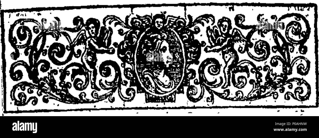 . Englisch: Fleuron aus Buch: Eine genaue Beschreibung der Newgate. Mit dem Rechte, Privilegien, Vergütungen, Gebühren, Abgaben und Zölle. Zusammen mit einer Parallelen zwischen dem Master Schuldner Seite der sagte, Gefängnis, und die verschiedenen Schwämmen - Häuser in der Grafschaft Middlesex. Darin werden dargelegt, die Billigkeit der Lebenden, Höflichkeit, Nüchternheit, Ruhe, Freiheit der Konversation, und Umleitungen der Ehemaligen. Und das teure Leben, Grobheit, Erpressungen, in der Nähe der Niederkunft, und Missbrauch der Letzteren. Zusammen mit einem Gläubigen die Zumutungen des Gerichtsvollzieher, &c. und ihre abscheulichen Verwendung o Stockfoto