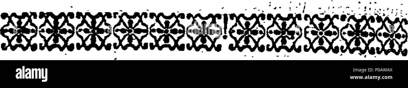 . Englisch: Fleuron aus Buch: Eine rationale Grammatik; mit einfachen Regeln in Englisch Latein, mit den besten Autoren im Vergleich In den meisten Sprachen über dieses Thema zu erfahren. Von J.T. Philipps, Lehrer an Seine Königliche Hoheit Prinz William, Herzog von Cumberland. 180 Eine rationale Grammatik; mit einfachen Regeln in Englisch Latein, mit den besten Autoren im Vergleich zu den in den meisten Sprachen lernen zu diesem Thema fleuron T 094220-11 Stockfoto