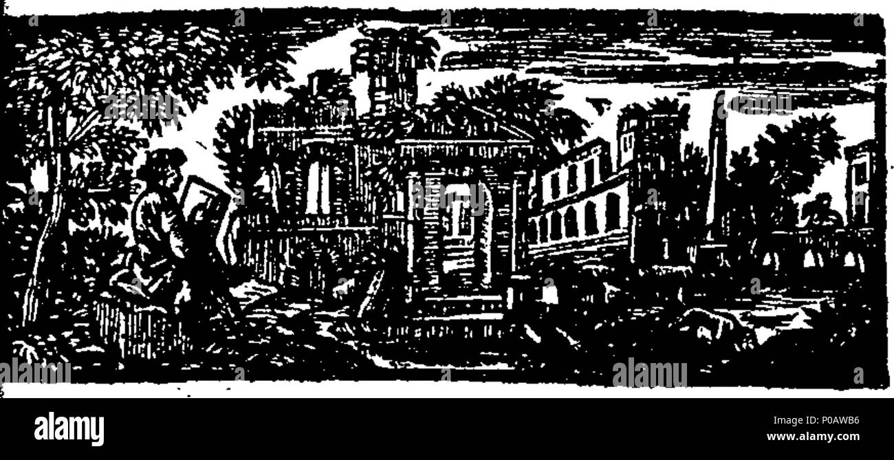 . Englisch: Fleuron aus Buch: Eine rationale Grammatik; mit einfachen Regeln in Englisch Latein, mit den besten Autoren im Vergleich In den meisten Sprachen über dieses Thema zu erfahren. Von J.T. Philipps, Lehrer an Seine Königliche Hoheit Prinz William, Herzog von Cumberland. 180 Eine rationale Grammatik; mit einfachen Regeln in Englisch Latein, mit den besten Autoren im Vergleich zu den in den meisten Sprachen lernen zu diesem Thema fleuron T 094220-4 Stockfoto