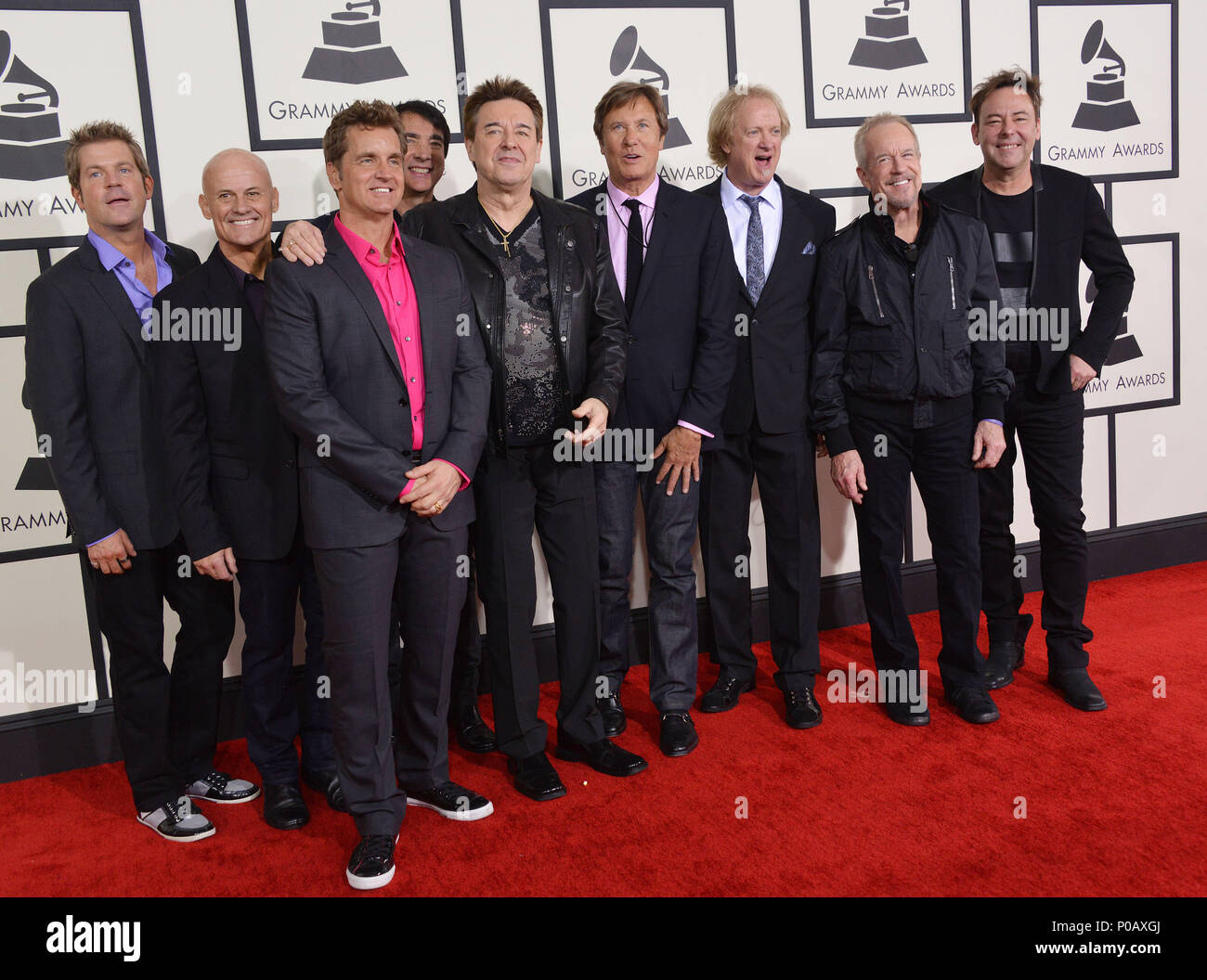 Chicago anreisen, auf der 56. jährlichen Grammy Awards 2014 an der Heftklammer Zentrum in Los Angeles. Chicago 257 Veranstaltung in Hollywood Leben - Kalifornien, Red Carpet Event, USA, Filmindustrie, Prominente, Fotografie, Bestof, Kunst, Kultur und Unterhaltung, Topix prominente Mode, Besten, Hollywood Leben, Event in Hollywood Leben - Kalifornien, Roter Teppich und backstage,, Kunst, Kultur und Unterhaltung, Fotografie, Anfrage tsuni@Gamma-USA.com, Musik Prominente, Musiker, Music Group, 2014 Stockfoto