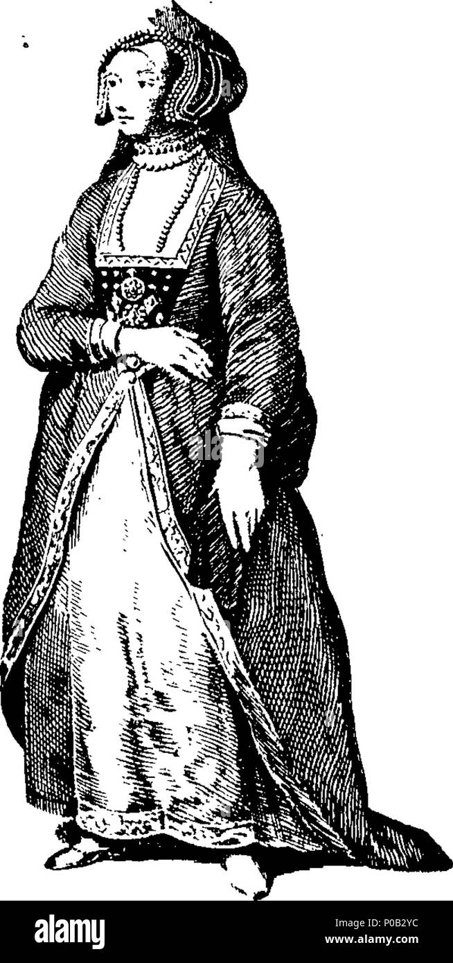 . Englisch: Fleuron aus Buch: Eine neue, universelle und unparteiische Geschichte Englands. 164 Eine neue, universelle und unparteiische Geschichte Englands. Fleuron T 135892-11 Stockfoto