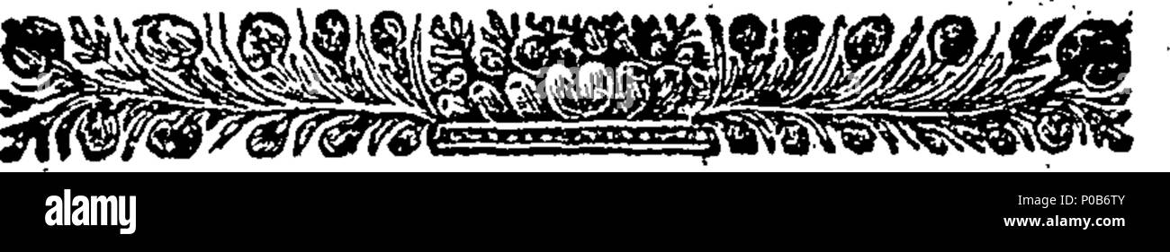 . Englisch: Fleuron aus Buch: Eine poetische Verkürzung, sowohl in Latein und Englisch, der Reverend Herrn Tutor Bentham Brief an einen jungen Mann von Oxford. Zu dem sind einige Bemerkungen über den Brief an einen Kollegen der Hochschule aufgenommen. Vom Autor des Vorschlags, &c. 173 Eine poetische Verkürzung, sowohl in Latein und Englisch, der Reverend Herrn Tutor Bentham Brief an einen jungen Mann von Oxford Fleuron T 101276-7 Stockfoto