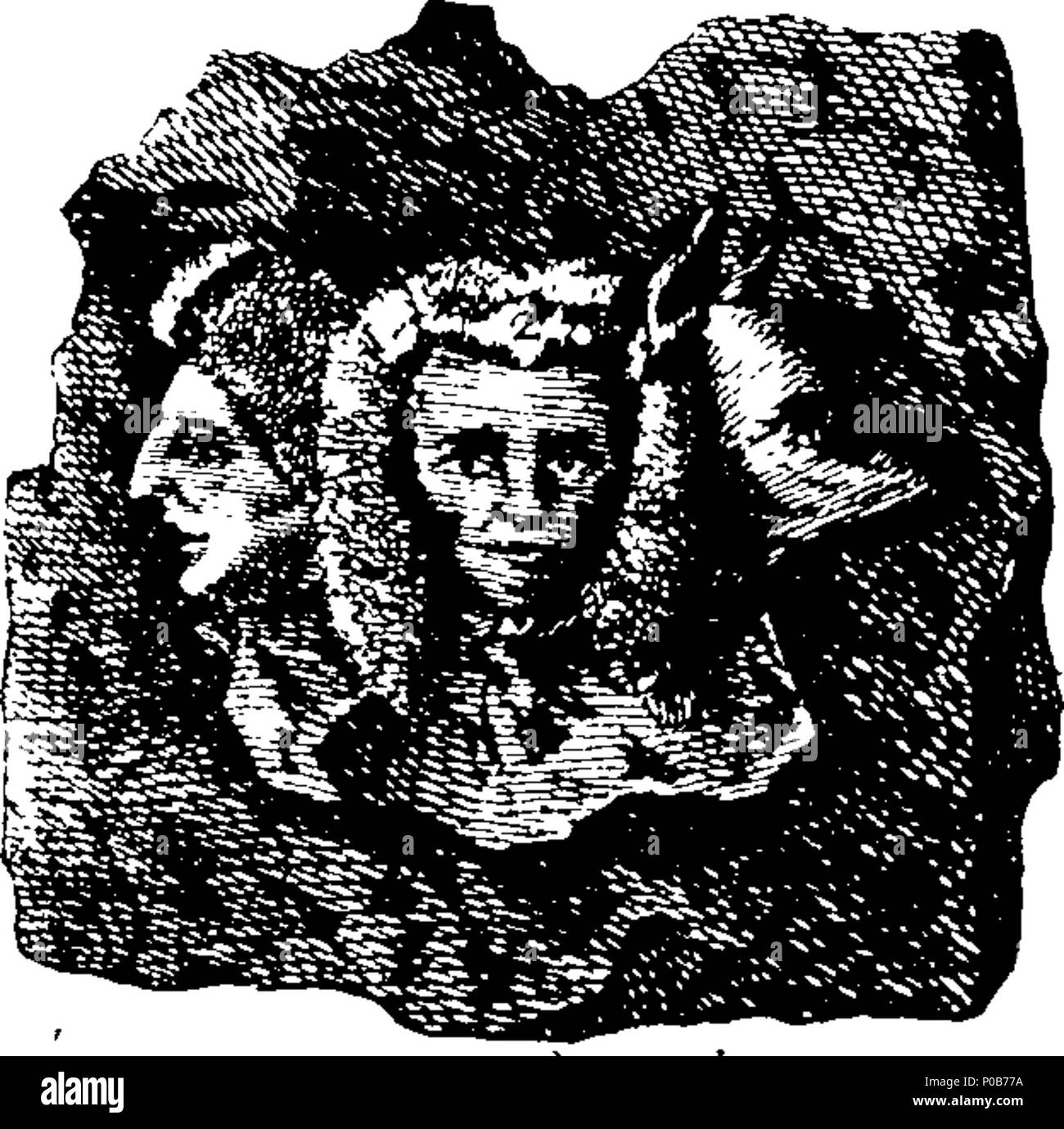 . Englisch: Fleuron aus Buch: eine politische und Satyrisches Geschichte der Jahre 1756 und 1757. In einer Reihe von 75 humorvoll und unterhaltsam wird gedruckt. Mit allen die bedeutendsten Transaktionen, Zeichen und Caricaturas jener zwei unvergessliche Jahre. Die im Anhang beigefügt ist, eine erklärende Konto oder Schlüssel zu jedem Druck, wodurch das Ganze voll und wichtig. 173 Eine politische und Satyrisches Geschichte der Jahre 1756 und 1757 Fleuron N 011938-6 Stockfoto