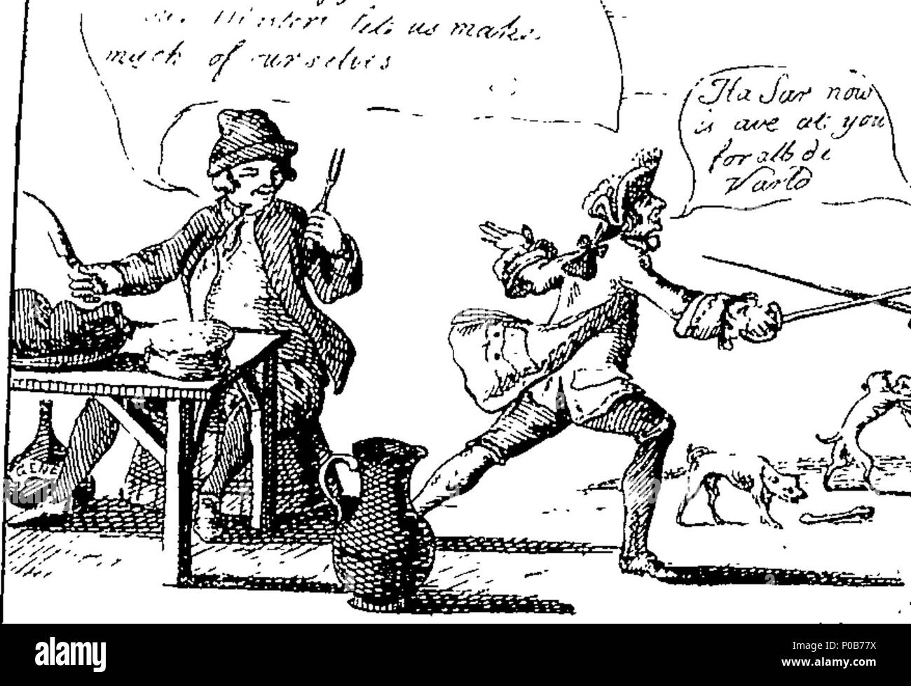 . Englisch: Fleuron aus Buch: eine politische und Satyrisches Geschichte der Jahre 1756, 1757, 1758 und 1759. In einer Reihe von Hundert humorvolle und unterhaltsame druckt. Enthalten, die bemerkenswertesten Transaktionen, Zeichen und Caricaturas jener denkwürdigen Jahren. Die im Anhang beigefügt ist, eine erklärende Konto oder Schlüssel zu jedem Druck, wodurch das Ganze voll und wichtig. In zwei Teile. 173 Eine politische und Satyrisches Geschichte der Jahre 1756, 1757, 1758 und 1759 Fleuron N 039870-20 Stockfoto