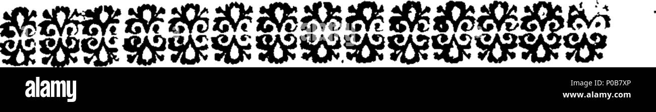 . Englisch: Fleuron aus Buch: Eine Entschuldigung für das Leben von Herrn Bampfylde-Moore Carew, allgemein nennen würde der König der Bettler. Wird eine unparteiische Berücksichtigung von seinem Leben, von seinem Verlassen Tiverton Schule, im Alter von 15 Jahren, und in einer Gesellschaft, in der die Zigeuner, bis in die heutige Zeit, wobei die Motive seiner führen würde erklären, und die große Anzahl von Zeichen und Formen, die er in thro' Grossbritannien, Irland erschienen ist, und mehrere andere Orte Europas bezogen werden; mit seinen Reisen zweimal thro' zu einem großen Teil von Amerika. Eine besondere Berücksichtigung der Herkunft, der Regierung, der Sprache, der Gesetze, und C Stockfoto