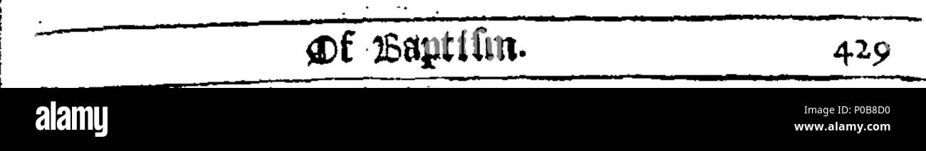 . Englisch: Fleuron aus Buch: Eine Entschuldigung für den wahren christlichen Gottheit, als dieselbe ist gehalten, und predigte, durch die Menschen, in Verachtung, Quäker genannt: Eine vollständige Erklärung und Rechtfertigung ihrer Grundsätze und Lehren, durch viele Argumente, von der Schrift und der rechten Vernunft ab, und die Zeugnisse der berühmten Autoren, die Alten und Modernen: Mit einer vollständigen Antwort auf die stärksten Einwände gegen Sie gemacht. Dem König vorgestellt. In Latein und Englisch, von Robert Barclay geschrieben, und da in Niederländisch, Niederländisch und Französisch übersetzt, für die Informationen, die von den Fremden. 308 Stockfoto