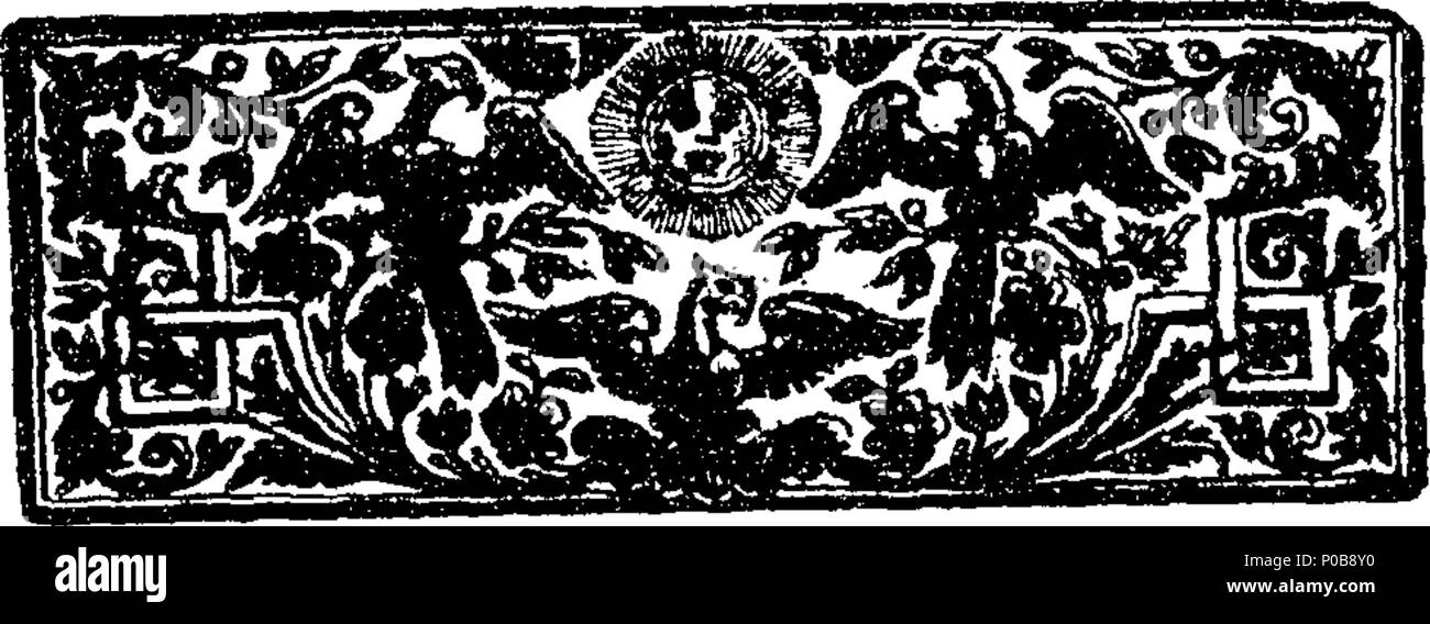 . Englisch: Fleuron aus Buch: Ein Appell an die Vernunft und das Gewissen aller wahren Engländer: über ihre unglückliche Vorurteile, und der fomenters von Ihnen. Von einem unparteiischen Hand. 308 Ein Appell an die Vernunft und das Gewissen aller wahren Engländer - über ihre unglückliche Vorurteile, und die von Ihnen fomenters Fleuron T 183894-4 Stockfoto