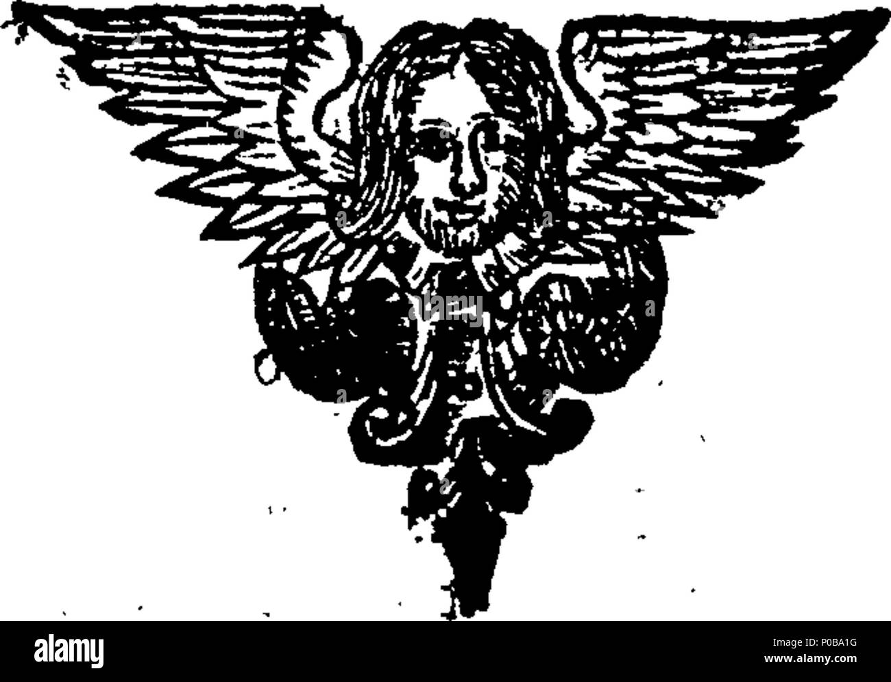 . Englisch: Fleuron aus dem Buch: "eine protestantische Auflösung: erweist seine Gründe, warum er nicht ein Papist werden. Degested in so eine Methode von Frage und Antwort, dass eine ordentliche Kapazität kann in der Lage sein, die Evangelische Religion gegen die Jesuiten, oder Popish Priester zu verteidigen. 180 ist eine protestantische Auflösung - erweist seine Gründe, warum er nicht wird ein Papist Fleuron T werden 014172-1 Stockfoto