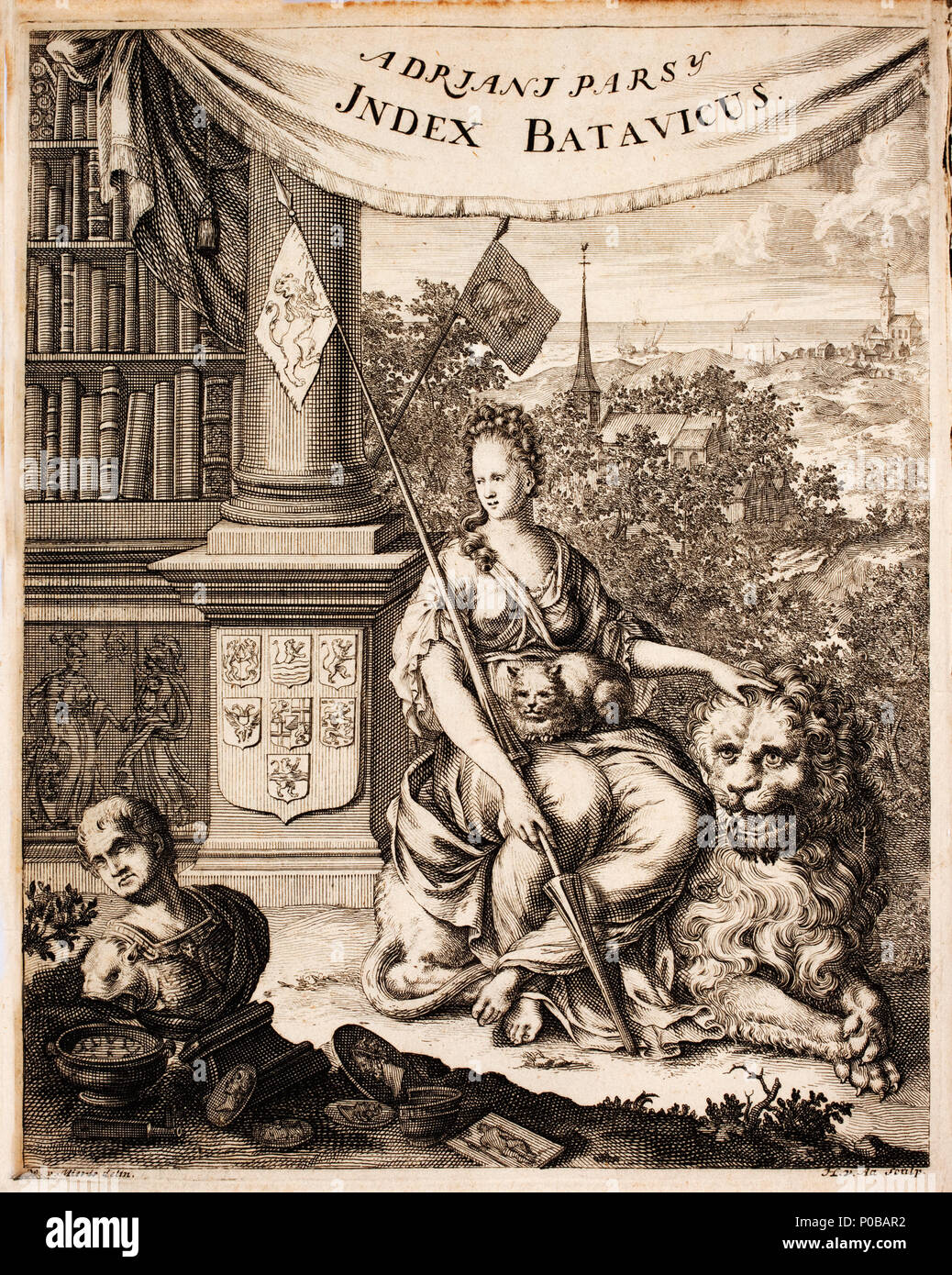 269 Adrianus-Pars - Index-Batavicus-von-naamrol-van-de-Batavise-en-Hollandse-schrijvers MG0316 Stockfoto