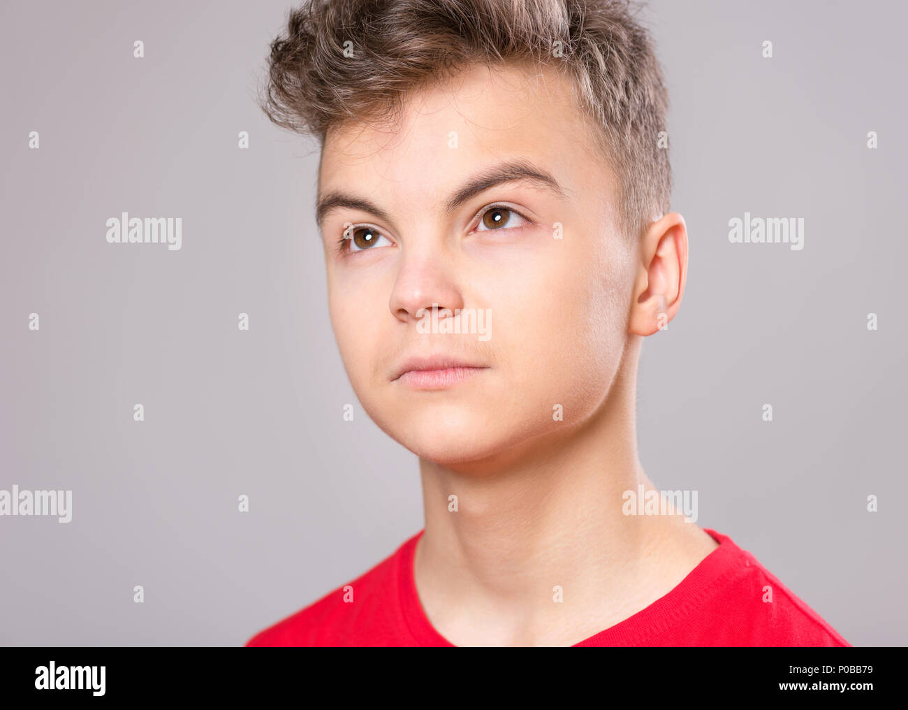 Porträt von teenboy Stockfoto