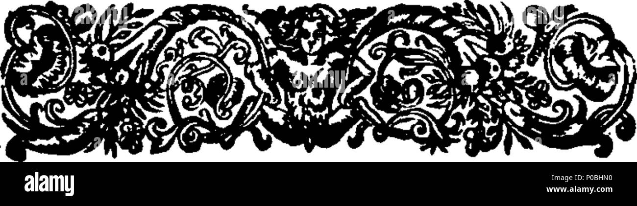 . Englisch: Fleuron aus Buch: Ein Argument dafür, daß die Gestaltung der Beschäftigung und enobling Ausländer, ist eine verräterische Verschwörung gegen die Verfassung, gefährlich für das Reich, ein Affront gegen den Adel von Schottland insbesondere und Unehrenhaft zu den Adelsstand von Großbritannien im Allgemeinen. Mit einem Anhang, worin ein unverschämter Flugschrift, entituled, Anatomie der Großbritannien, ist anatomiz würde; und sein Design und seine Autoren erkannt und ausgesetzt. 309 Ein Argument dafür, daß die Gestaltung der Beschäftigung von Ausländern und enobling Fleuron N 025560-2 Stockfoto
