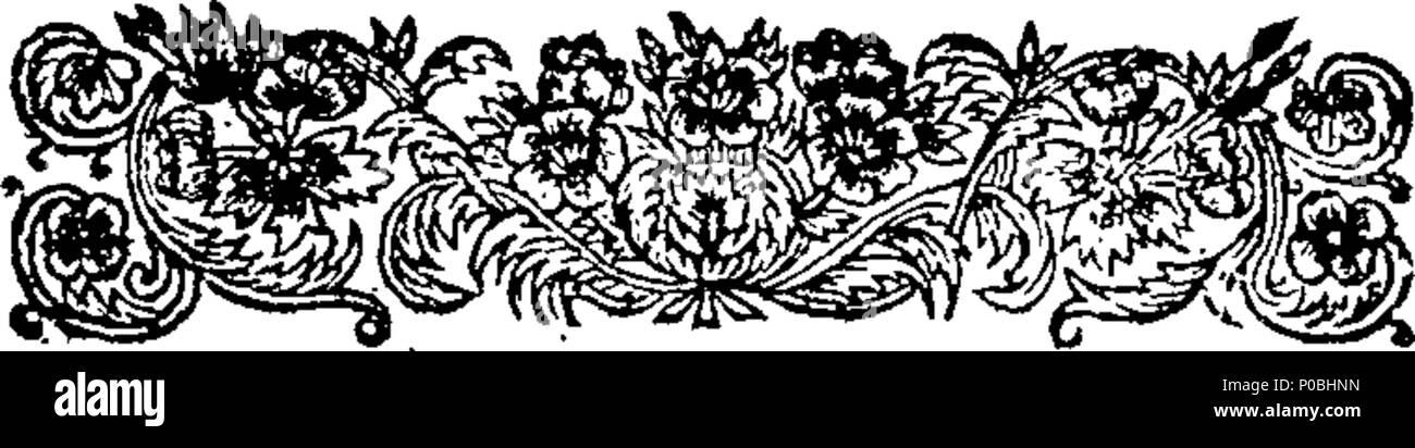 . Englisch: Fleuron aus Buch: Ein Argument dafür, daß die Gestaltung der Beschäftigung und enobling Ausländer, ist eine verräterische Verschwörung gegen die Verfassung, gefährlich für das Reich, ein Affront gegen den Adel von Schottland insbesondere und Unehrenhaft zu den Adelsstand von Großbritannien im Allgemeinen. Mit einem Anhang, worin ein unverschämter Flugschrift, entituled, Anatomie der Großbritannien, ist anatomiz würde; und sein Design und seine Autoren erkannt und ausgesetzt. 309 Ein Argument dafür, daß die Gestaltung der Beschäftigung von Ausländern und enobling Fleuron T 069666-2 Stockfoto