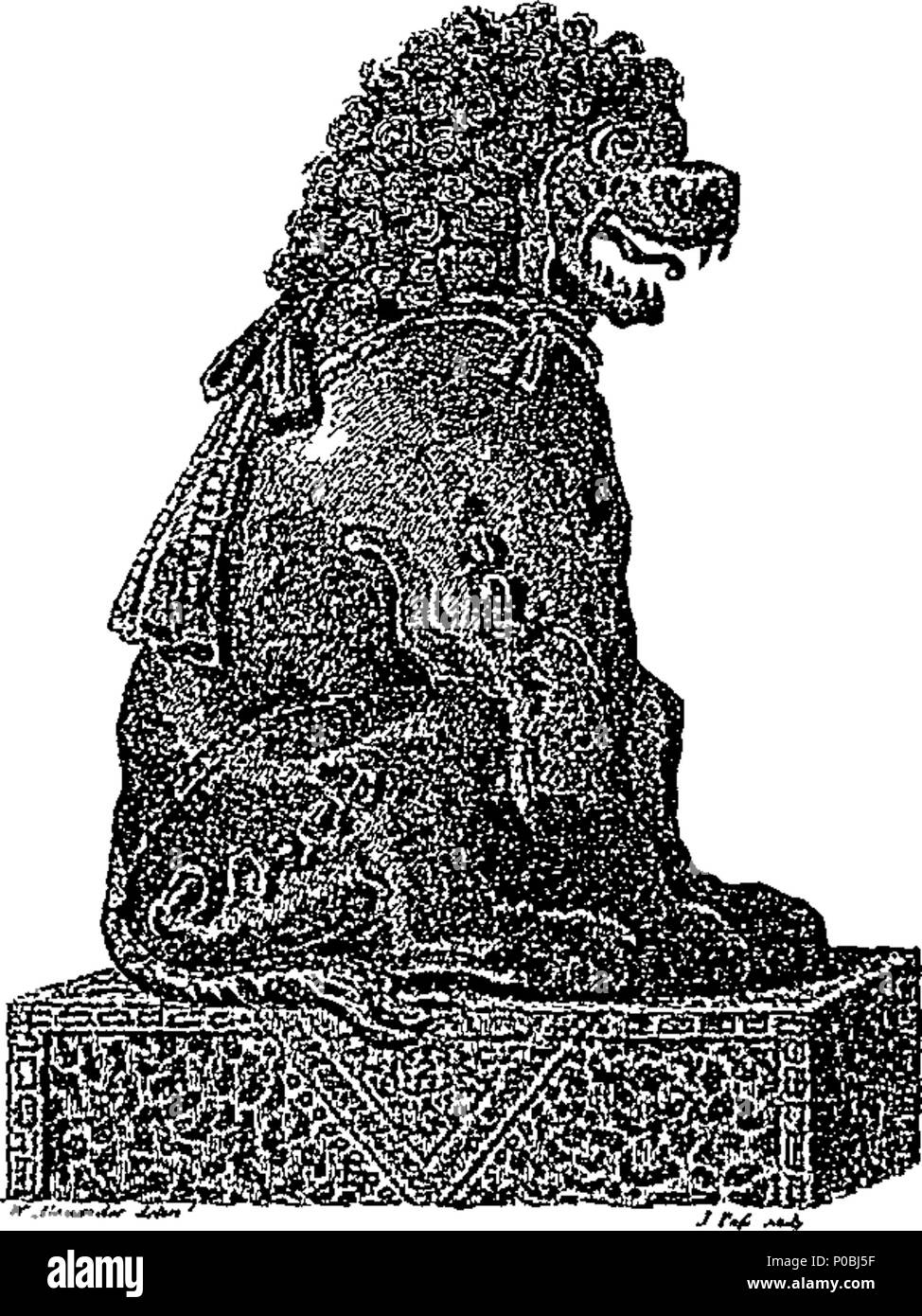 . Englisch: Fleuron aus Buch: Eine authentische Konto einer Botschaft vom König von Großbritannien, der Kaiser von China; darunter flüchtige Beobachtungen und Informationen erhalten, die in der Reise durch das alte Reich, und ein kleiner Teil der chinesischen Tartary. Zusammen mit einem Bezug der Reise auf die Gelegenheit durch Seine Majestät der Löwe und das Schiff Hindostan, im Dienst der East India Company, die mit dem Gelben Meer und Golf von Pekin; SOWIE Ihrer Rückkehr nach Europa Schiff durchgeführt; Mit Bekanntmachungen Der mehrere Orte, an denen Sie in Ihrem Weg aus und Home gestoppt; die Inseln Stockfoto