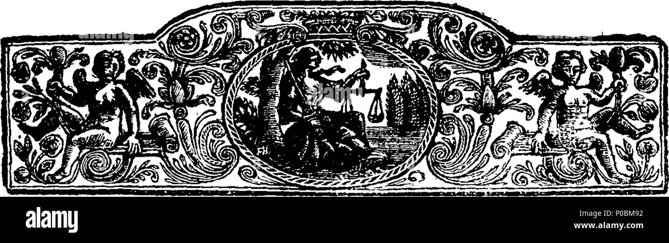 . Englisch: Fleuron aus Buch: ein Schema zu sichern und die Kreditkarte und die Stärke der britischen Nation erweitern. 185 eine Regelung zu sichern und die Kreditkarte und die Stärke der britischen Nation erweitern. Fleuron N 021557-3 Stockfoto