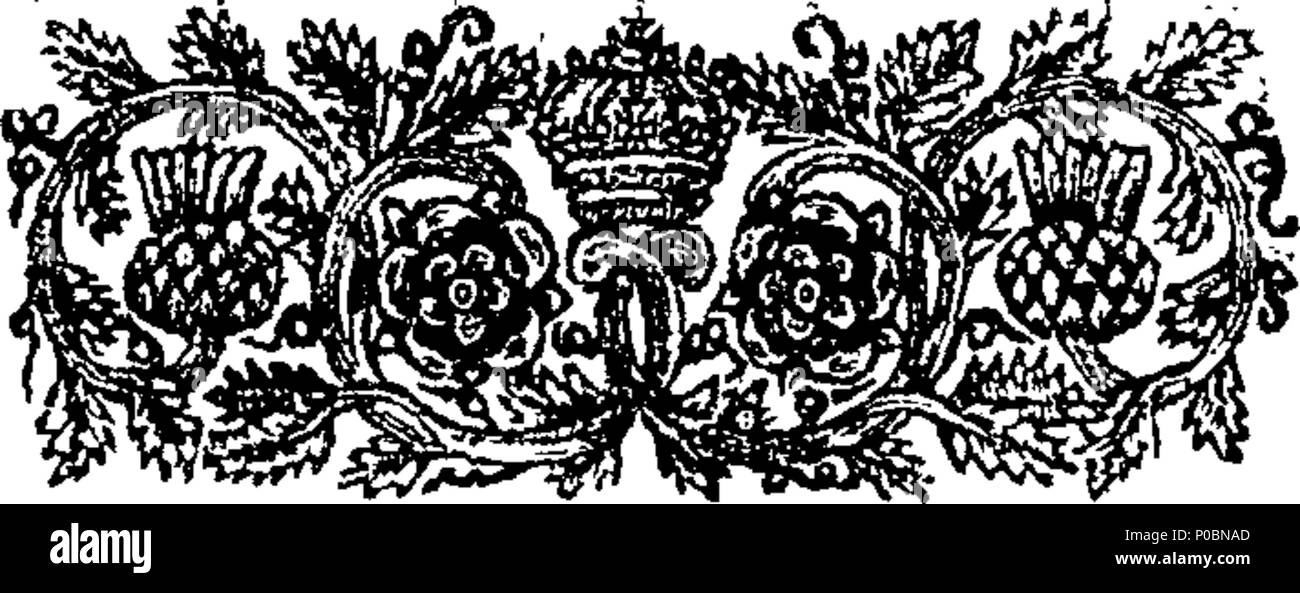 . Englisch: Fleuron aus Buch: Ein Essay gegen den Arianismus und einige andere häresien: oder, eine Antwort von Herrn William Whiston historische Vorwort und Anhang zu seinem primitiven Christentums wiederbelebt. 317 Ein Essay gegen den Arianismus und einige andere häresien - oder Fleuron T 033269-2 Stockfoto