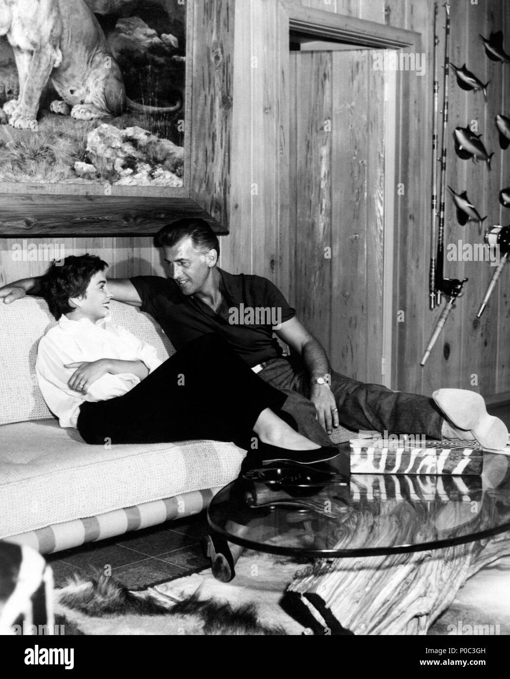 Stars: JEAN SIMMONS, Stewart Granger. Stockfoto
