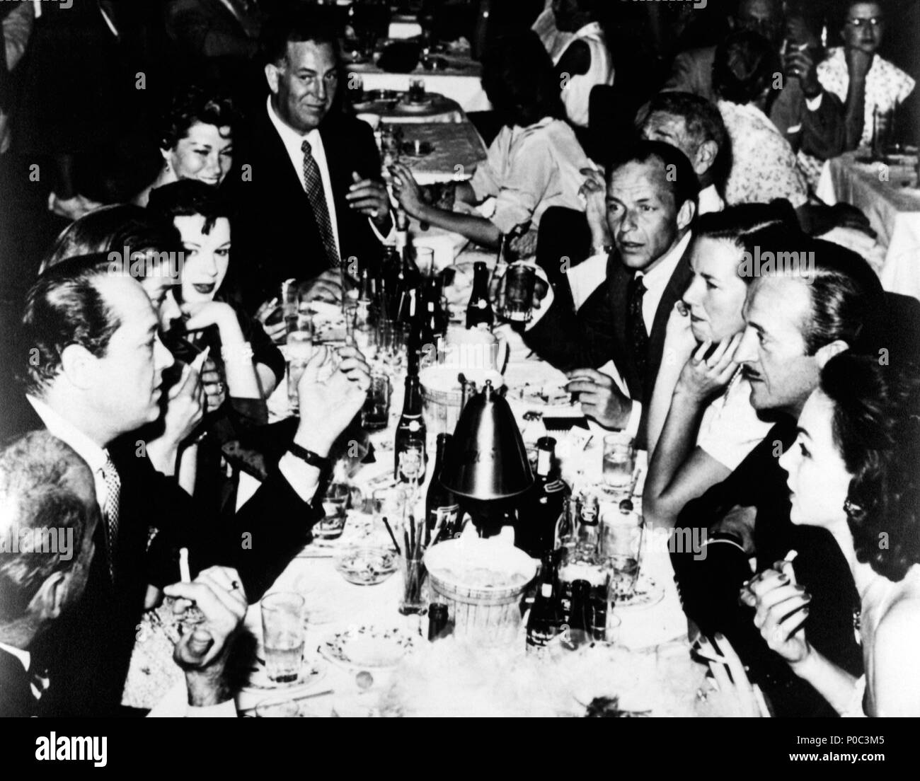 Stars: Lauren Bacall; David Niven; Frank Sinatra, Judy Garland. Stockfoto