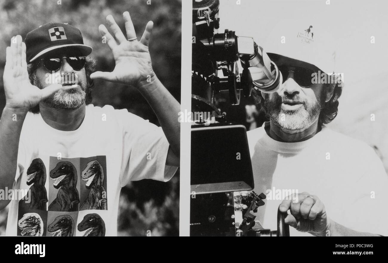 Original Filmtitel: Jurassic Park. Englischer Titel: Jurassic Park. Regisseur: Steven Spielberg. Jahr: 1993. Stars: Steven Spielberg. Credit: AMBLIN/Universal/Album Stockfoto