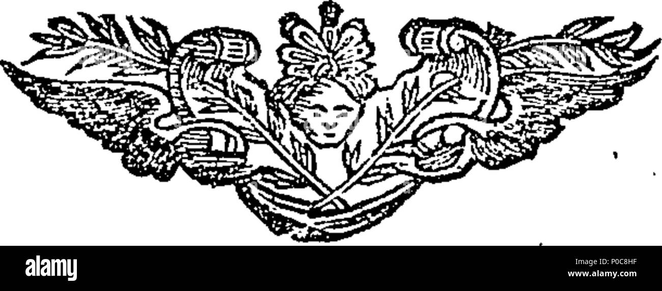 . Englisch: Fleuron aus Buch: eine Beziehung der ängstlichen Immobilien von Francis Spira, nachdem er sie "Abtrünnigen aus der evangelischen Kirche zu Papsttums. Wie auch die elenden Leben und woful Todesfälle, von Herrn John Kind, das verzweifelt würde sich in Brick-Lane, in Spittle-Fields, London, 1684 hängen. und Herr Geo. Edwards, Ende von Stratford in Essex, die vorsätzlich Schoss sich zu Tode, Jan. 4. 1704. Zu dem wird hinzugefügt, K. James ist der erste Prophetischen Fluch auf einer seiner Rasse, dass Apostatise bei der Kirche von Rom. Beispiele für Gottes Gerichte auf anderen Abtrünnigen. Mit Origenes Lamentatio Stockfoto