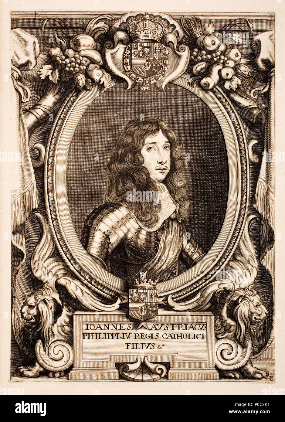 . Français: Juan José d'Autriche Englisch: Johannes von Österreich der Jüngere, Sohn des katholischen Königs Philips IV. Latein: Johannes Austriacus Phillipi IV Regis Catholici Filius Nederlands: Juan II van Oostenrijk, zoon van de Katholieke koning Filips IV. 1717. Anselm Van Hulle (1601 - nach 1674) Alternative Namen Anselmus Hebbelijnck, Anselmus Hebbelynck, Anselm von Hulle, Anselmus Van Hulle, Anselmus von Hulle Beschreibung flämischen Maler und Zeichner Geburtsdatum / Tod 23 nach 1674 Ort der Geburt / Todes Gent Gent (?) Arbeit Zeitraum 1620-1674 Arbeit Ort Gent Juli 1601 (Taufen) Stockfoto