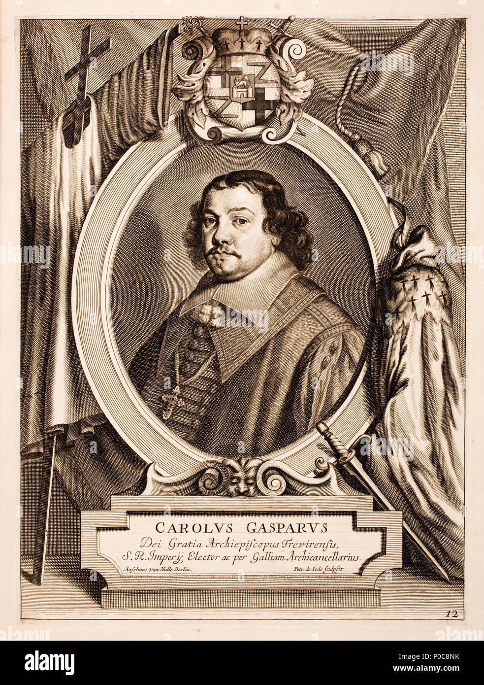 . Français: Charles-Gaspard von Leyen Englisch: Karl Kaspar von der Leyen Nederlands: Karel Caspar Van der Leyen, aartsbisschop van Trier. 1717. Anselm Van Hulle (1601 - nach 1674) Alternative Namen Anselmus Hebbelijnck, Anselmus Hebbelynck, Anselm von Hulle, Anselmus Van Hulle, Anselmus von Hulle Beschreibung flämischen Maler und Zeichner Geburtsdatum / Tod 23. Juli 1601 (Taufen) nach 1674 Ort der Geburt / Todes Gent Gent (?) Arbeit Zeitraum 1620-1674 Arbeit Ort Gent (1620), Münster, Gottorf, Dresden, Italien (.... -1631) (?), Gent (1631-1674) Kontrolle: Q 56959 Stockfoto